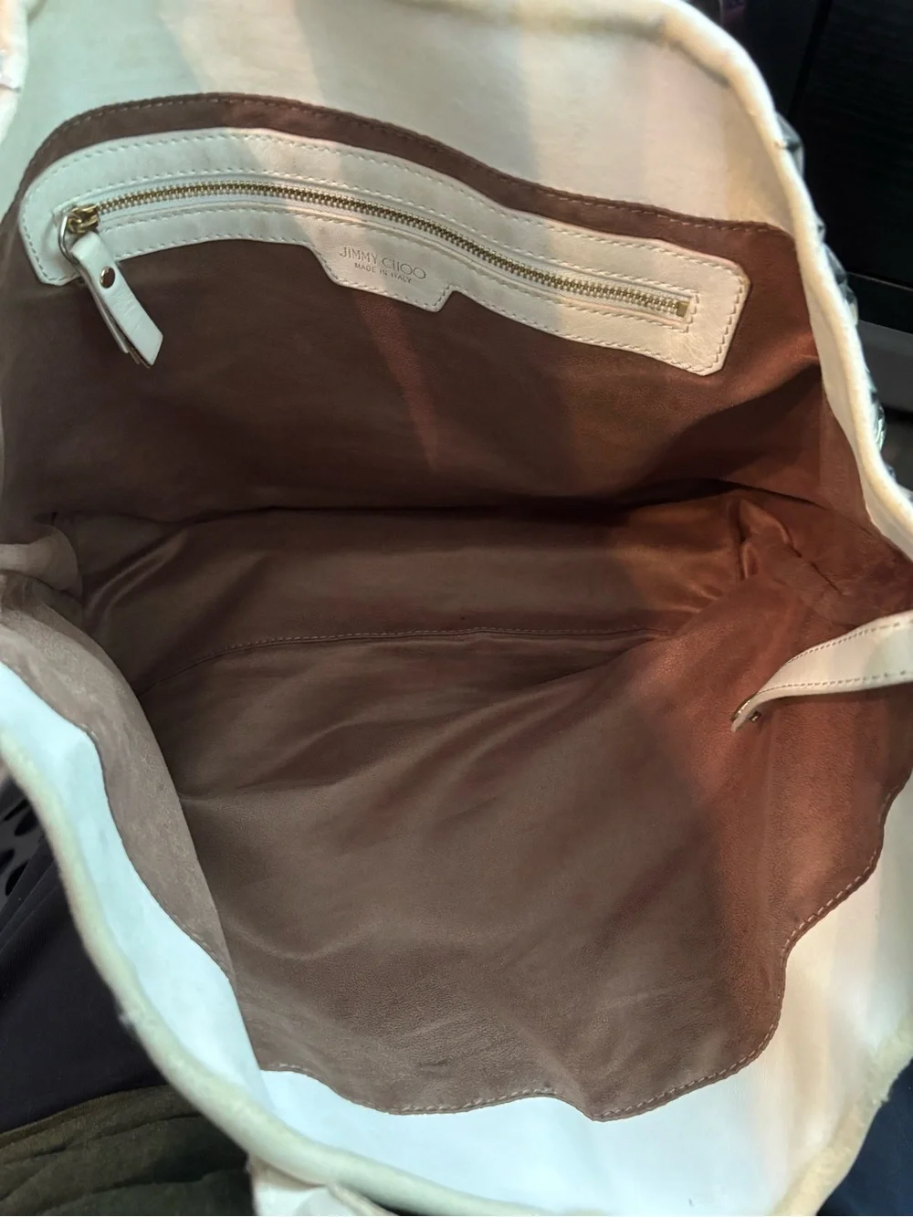 Authentic Jimmy Choo Sasha Star Studded Tote – Soft Leather